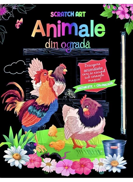 Copertă produs Animale din ogradă. Scratch Art - gallery big 1