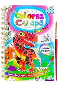 Copertă produs Colorez cu apă - Dinozauri