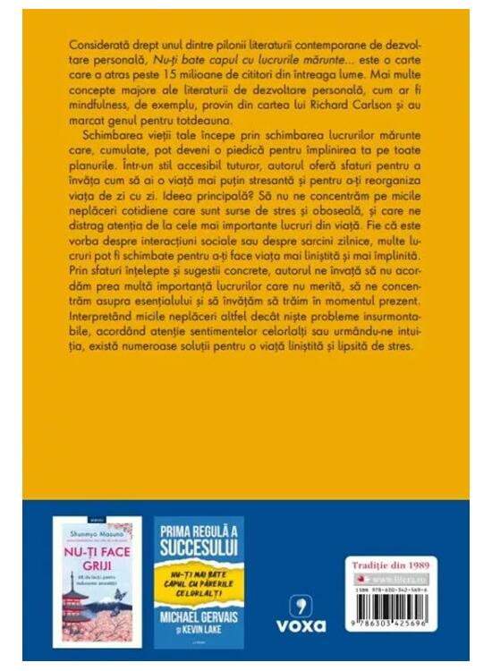 Copertă produs Nu-ți bate capul cu lucrurile mărunte... - gallery big 2