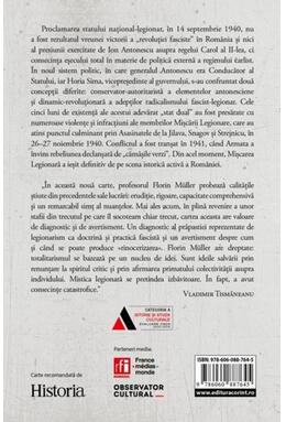 Copertă produs Statul național-legionar (septembrie 1940 &ndash; ianuarie 1941)