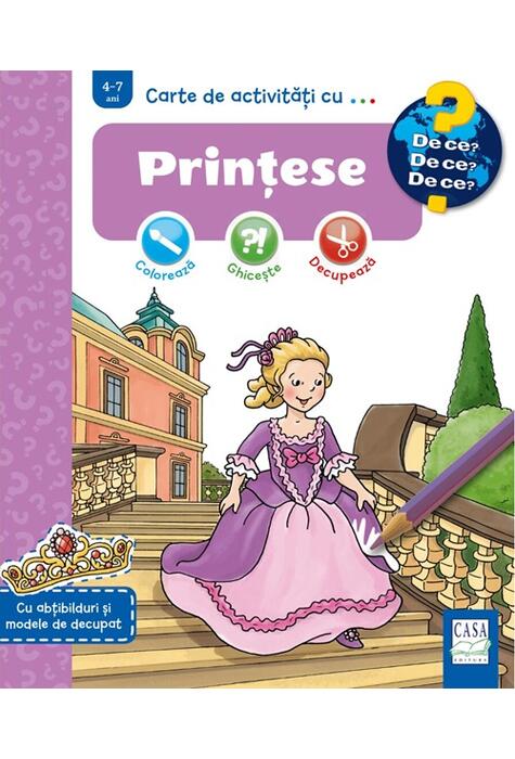 Copertă produs Carte de activități cu ... Prințese