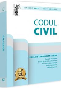 Copertă produs Codul civil: ianuarie 2025