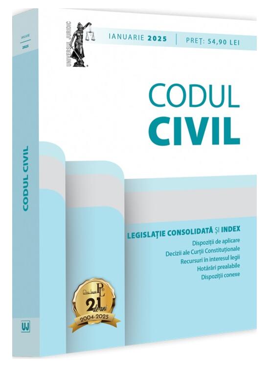 Copertă produs Codul civil: ianuarie 2025 - gallery big 1