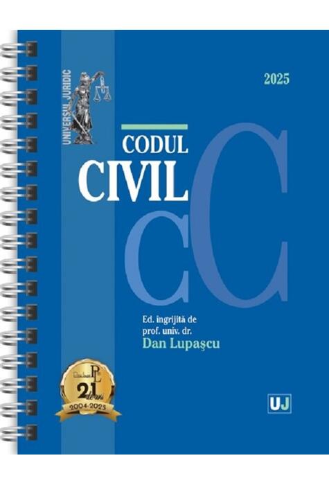 Copertă produs Codul civil Ianuarie 2025 (ediție spiralată)
