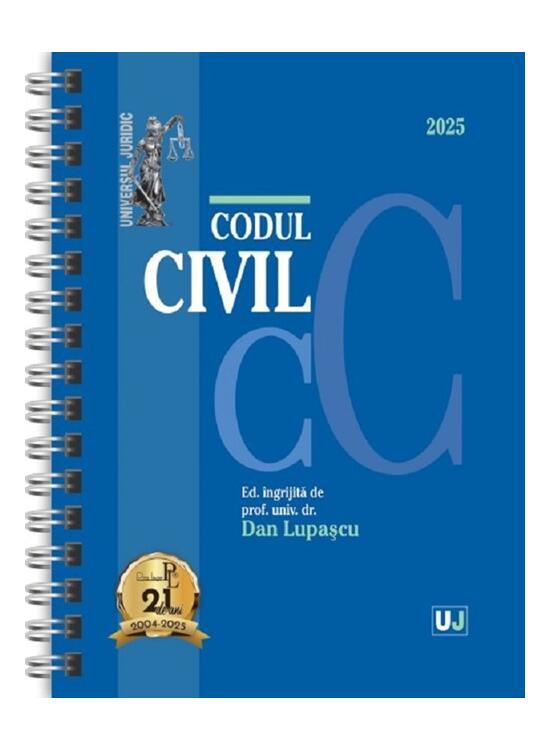 Copertă produs Codul civil Ianuarie 2025 (ediție spiralată) - gallery big 1