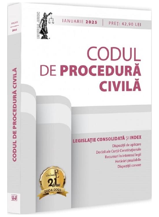 Copertă produs Codul de procedură civilă: Ianuarie 2025 - gallery big 1
