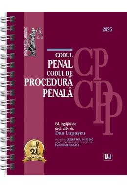Copertă produs Codul penal și Codul de procedură penală. Ianuarie 2025 - Ediție spiralată