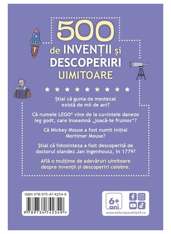 Copertă produs 500 de invenții și descoperiri uimitoare - gallery big 2