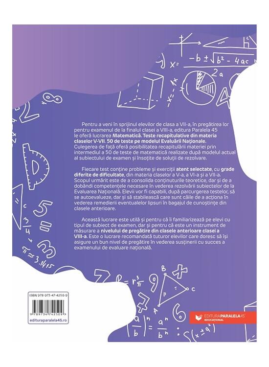 Copertă produs Matematică. Teste recapitulative din materia claselor V-VII - gallery big 2