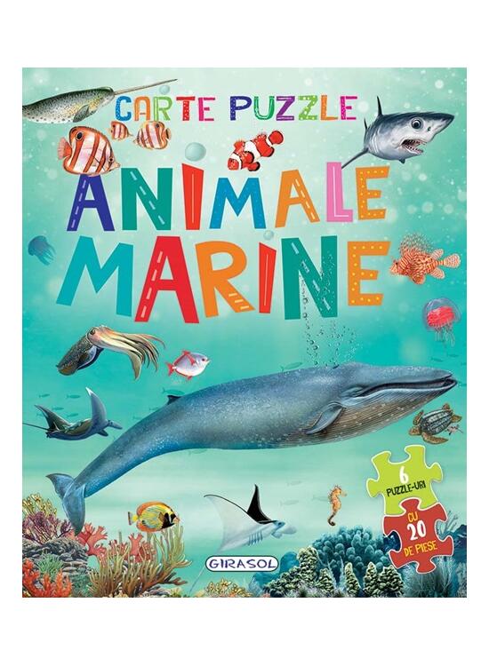 Copertă produs Carte puzzle. Animale marine - gallery big 1