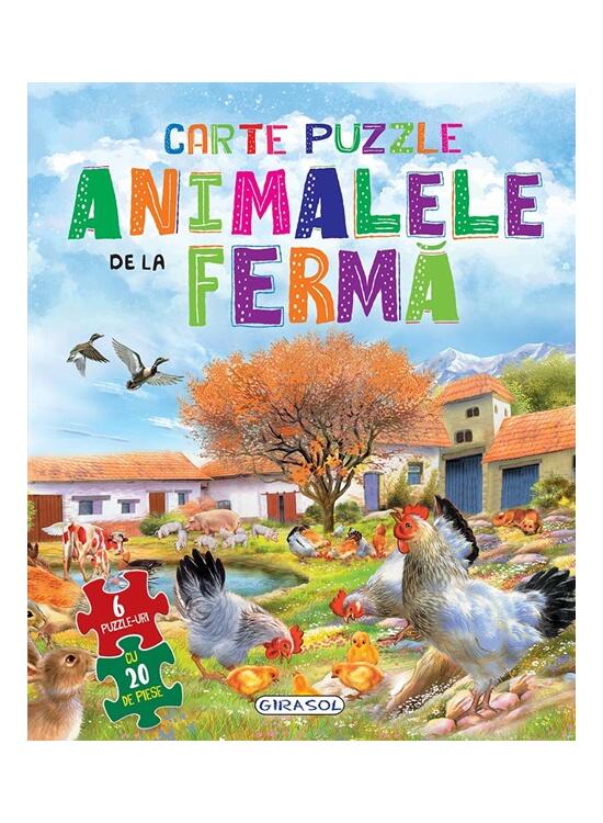 Copertă produs Carte puzzle. Animalele de la fermă - gallery big 1
