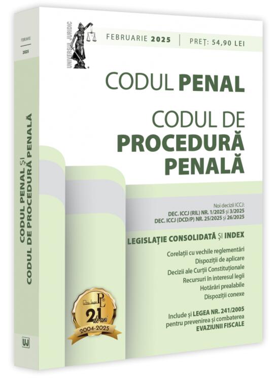 Copertă produs Codul penal și codul de procedură penală: februarie 2025 - gallery big 1