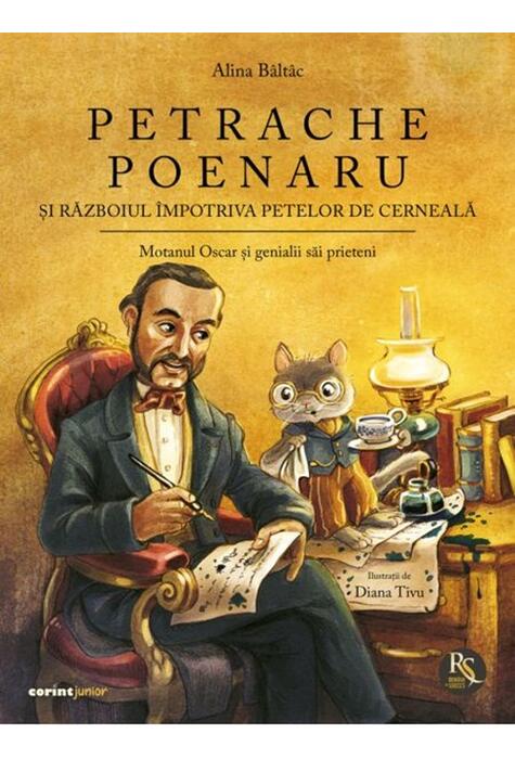 Copertă produs Petrache Poenaru și războiul &icirc;mpotriva petelor de cerneală