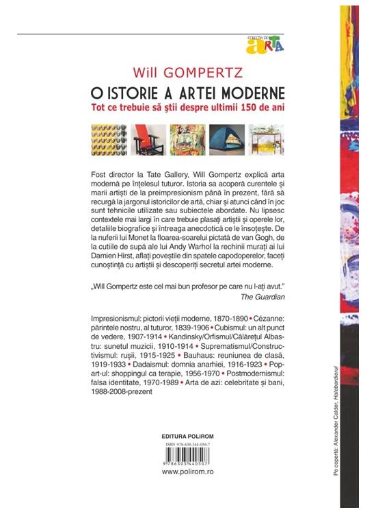 Copertă produs O istorie a artei moderne - gallery big 2