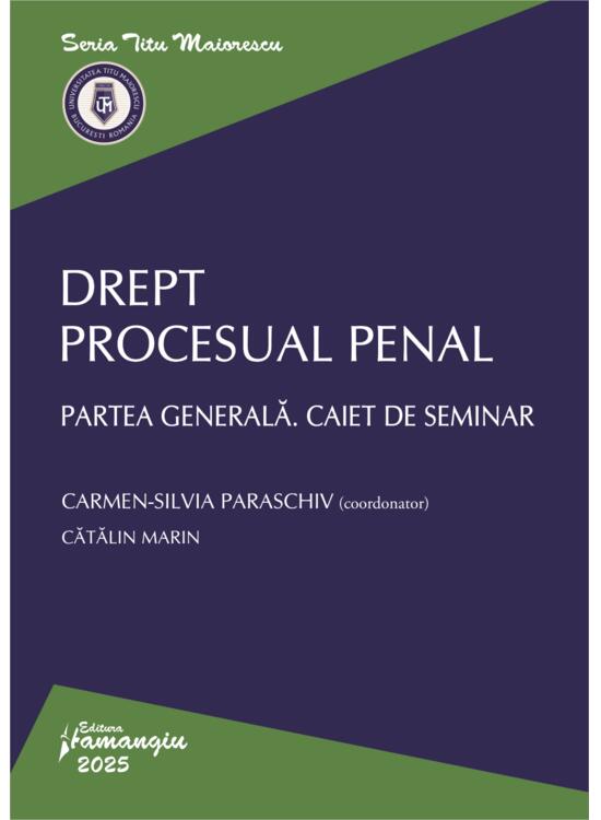 Copertă produs Drept procesual penal. Partea generală. Caiet de seminar - gallery big 1