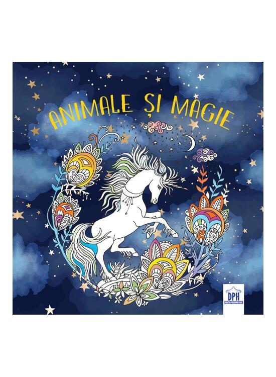 Copertă produs Animale și magie - carte de colorat - gallery big 1