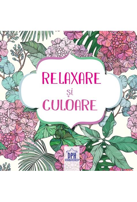 Copertă produs Relaxare și culoare - carte de colorat cu 4 creioane colorate