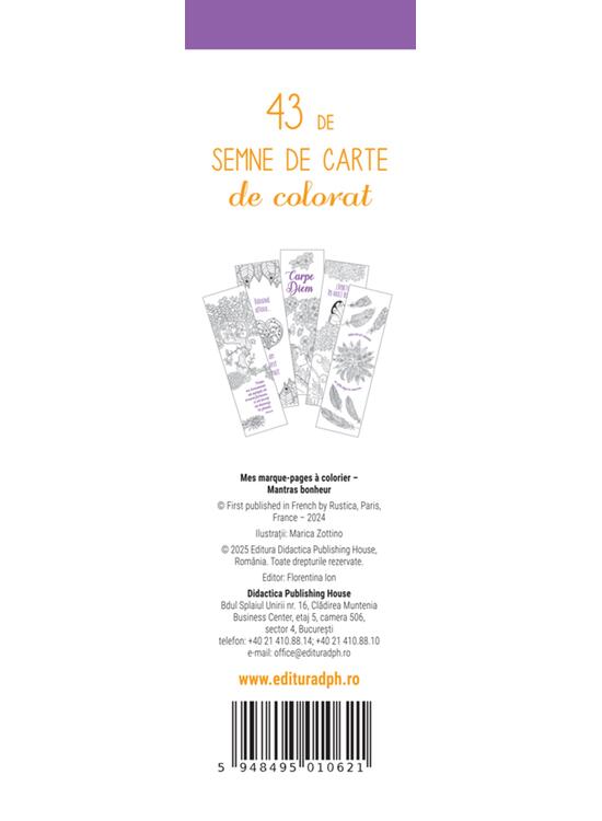 Copertă produs Semne de carte de colorat - Mantre - Stare de bine - gallery big 2