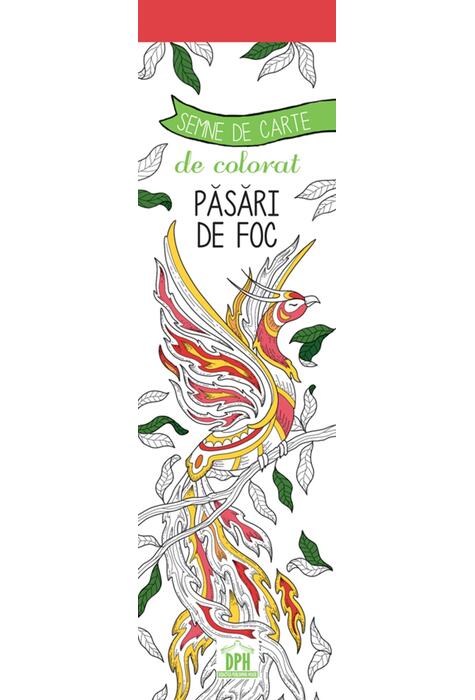 Copertă produs Semne de carte de colorat - Păsări de foc