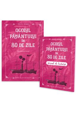 Copertă produs Ocolul Pământului în 80 de zile + jurnal de lectură