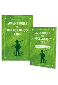 Copertă produs Aventurile lui Huckleberry Finn + jurnal de lectură