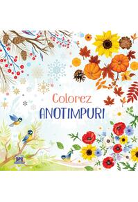 Copertă produs Colorez anotimpuri - carte de colorat + 12 creioane colorate