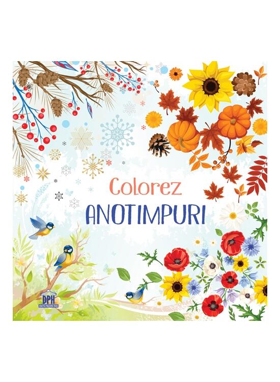 Copertă produs Colorez anotimpuri - carte de colorat + 12 creioane colorate - gallery big 1