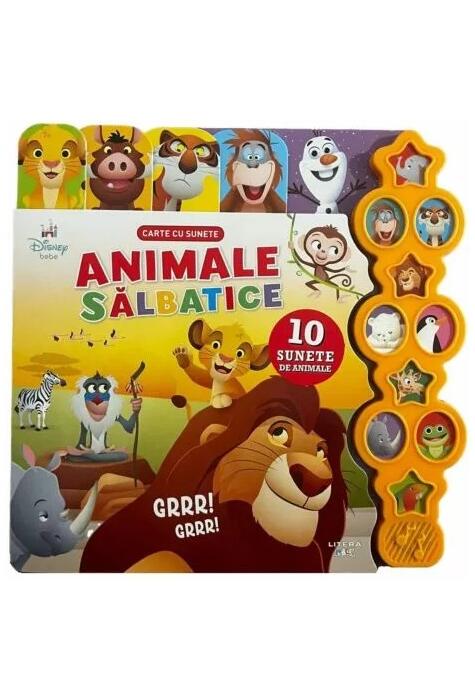 Copertă produs Disney Bebe. Animale sălbatice. Carte cu sunete