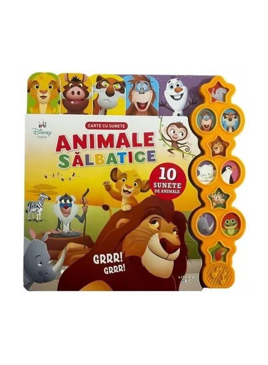 Copertă produs Disney Bebe. Animale sălbatice. Carte cu sunete - gallery big 1