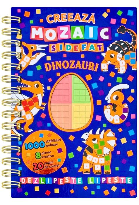Copertă produs Creează mozaic sidefat - Dinozauri
