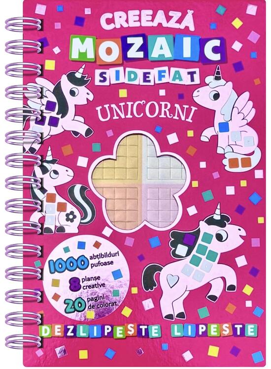 Copertă produs Creează mozaic sidefat - Unicorni - gallery big 1