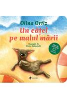 Un cățel pe malul mării