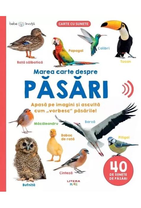 Copertă produs Bebe &icirc;nvață. Marea carte despre păsări