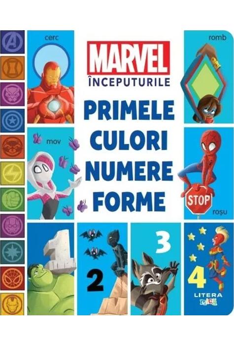 Copertă produs Marvel &Icirc;nceputurile. Primele culori, numere, forme