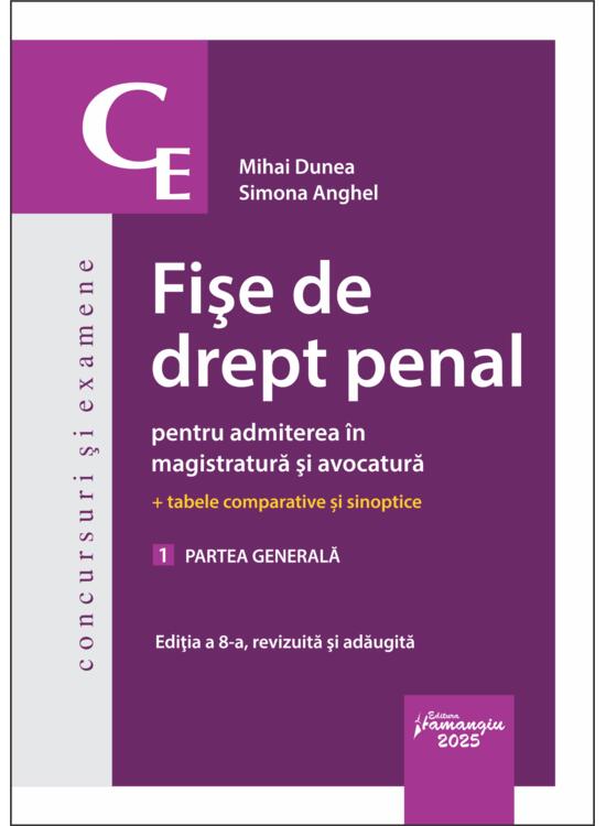Copertă produs Fișe de drept penal pentru admiterea &icirc;n magistratură și avocatură. Partea generală (Vol. 1) - gallery big 1
