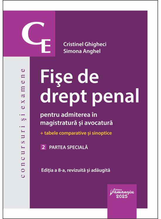 Copertă produs Fișe de drept penal pentru admiterea &icirc;n magistratură și avocatură. Partea generală (Vol. 2) - gallery big 1