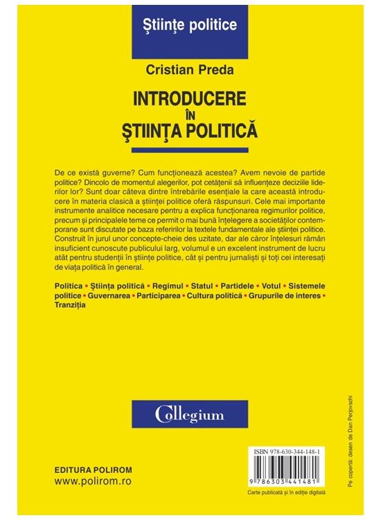 Copertă produs Introducere &icirc;n știința politică - gallery big 2