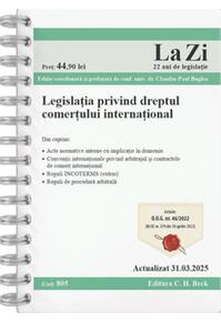 Copertă produs Legislația privind dreptul comerțului internațional. Cod 805. Actualizat la 31.03.2025