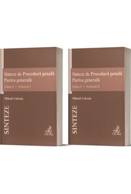 Copertă produs Sinteze de Procedură penală. Partea generală (Vol. I+II)