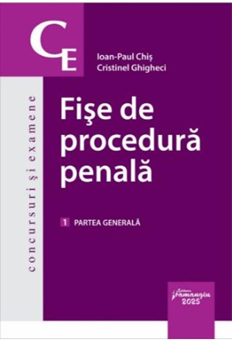 Copertă produs Fișe de procedură penală. Partea generală (Vol. 1)