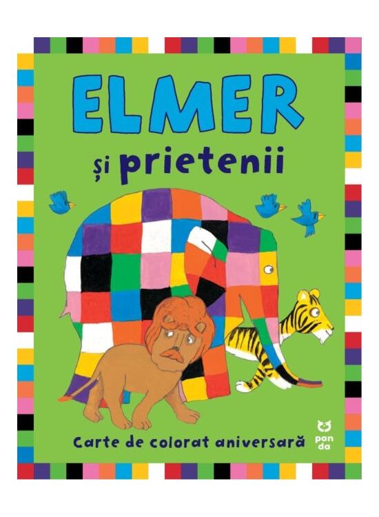 Copertă produs Elmer şi prietenii lui. Carte de colorat aniversară - gallery big 1