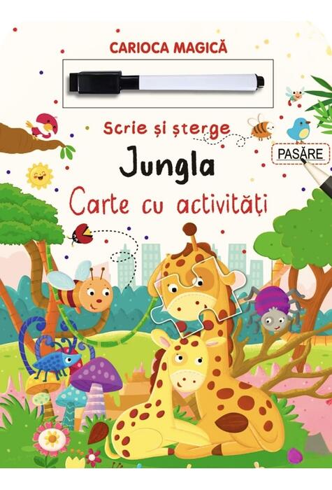 Copertă produs Scrie și Șterge. Carioca Magică. Jungla
