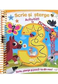 Copertă produs Scrie și șterge. Activități la 3 ani