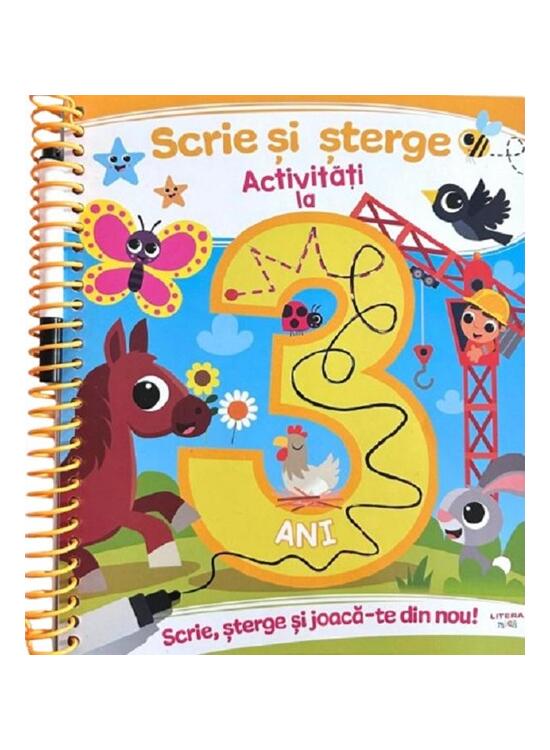 Copertă produs Scrie și șterge. Activități la 3 ani - gallery big 1