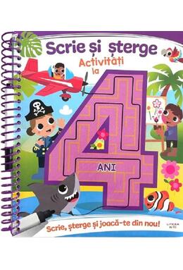 Copertă produs Scrie și șterge. Activități la 4 ani