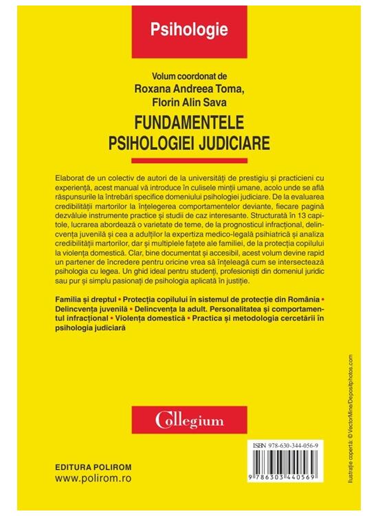 Copertă produs Fundamentele psihologiei judiciare - gallery big 2
