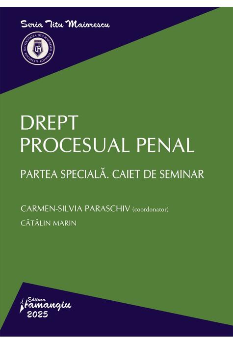 Copertă produs Drept procesual penal. Partea specială. Caiet de seminar
