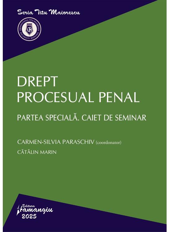 Copertă produs Drept procesual penal. Partea specială. Caiet de seminar - gallery big 1