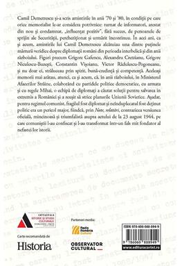 Copertă produs Note, relatări