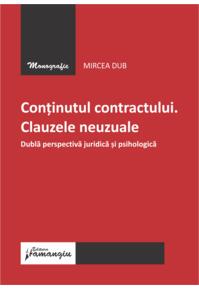 Copertă produs Conținutul contractului. Clauzele neuzuale